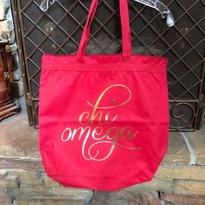 Chi Omega tote bag